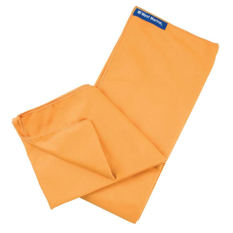 Solid Orange Microfiber Towel image number 0