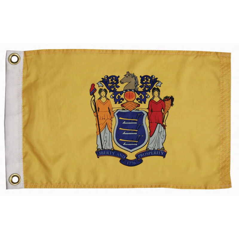 New Jersey State Flag, 12" x 18" image number 0
