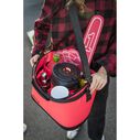 KeepR Beverage Tote Caddy with Ice Bucket and Shoulder Strap, Coral image number 4