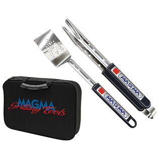 Three-Piece Telescoping Stainless Steel Grilling Tool Set