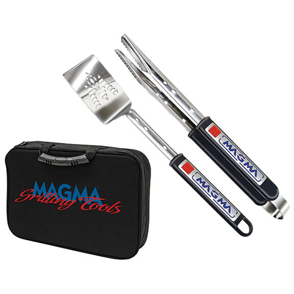 Three-Piece Telescoping Stainless Steel Grilling Tool Set image number 0