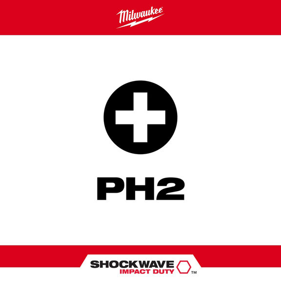 SHOCKWAVE&trade; 2" PH2 Impact Bit Set, 2-Pack image number 1