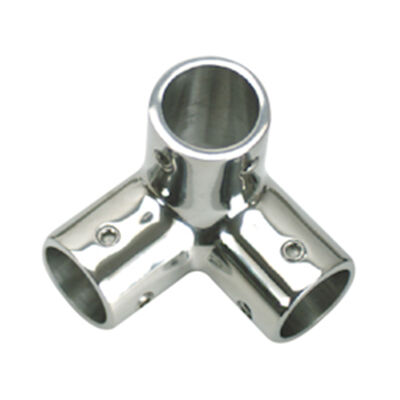Stainless Steel 3-Way Corner Fitting, 1" Tube Outside Dia.