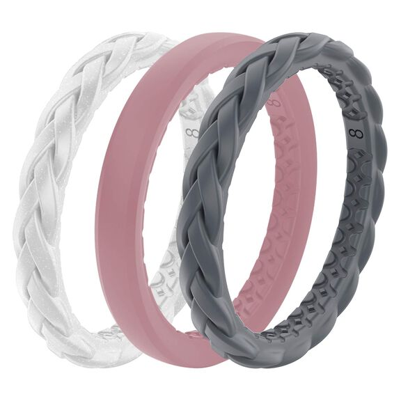 Groove Ring Stackable Serenity Silicone Ring image number 1