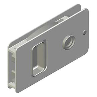 MF Flush Sliding Door Latch, Powder Coat/White
