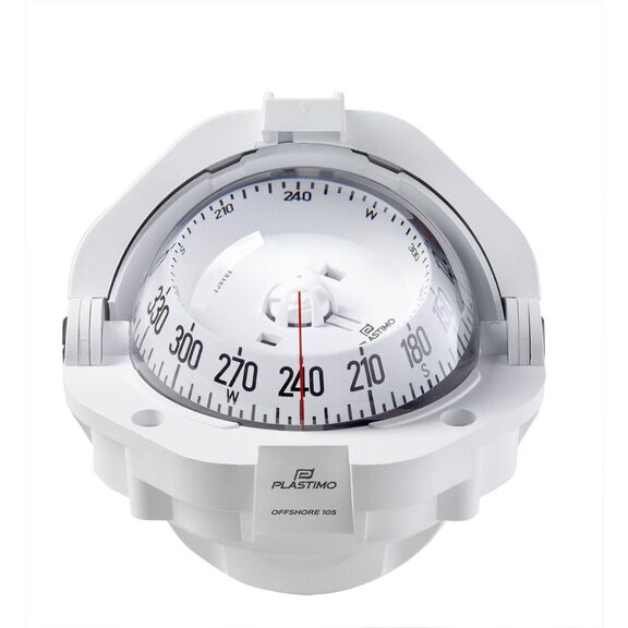 Offshore 105 Compass, White with White Conical Compass Rose image number 0