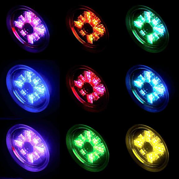 Round 12 LED Underwater Light with Bronze Housing, RGBW image number 6