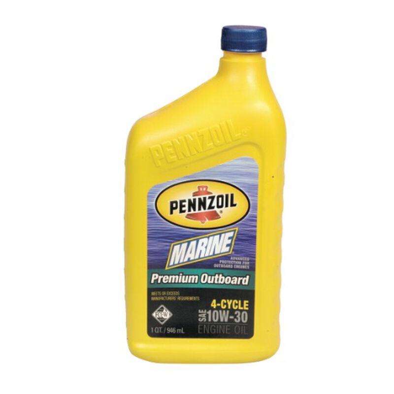 PENNZOIL Premium Four Stroke Outboard Oil, 10W30 Qt West Marine