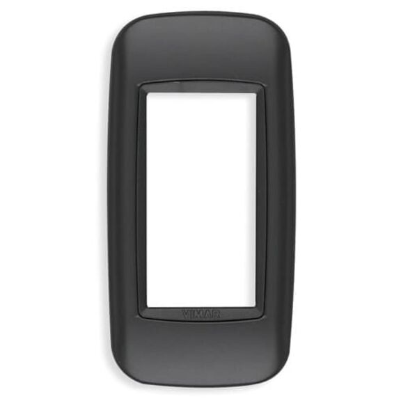 Vimar Eikon 20696.15 1-Module Round Panel Mount Cover Plate, Anthracite Matt image number 0