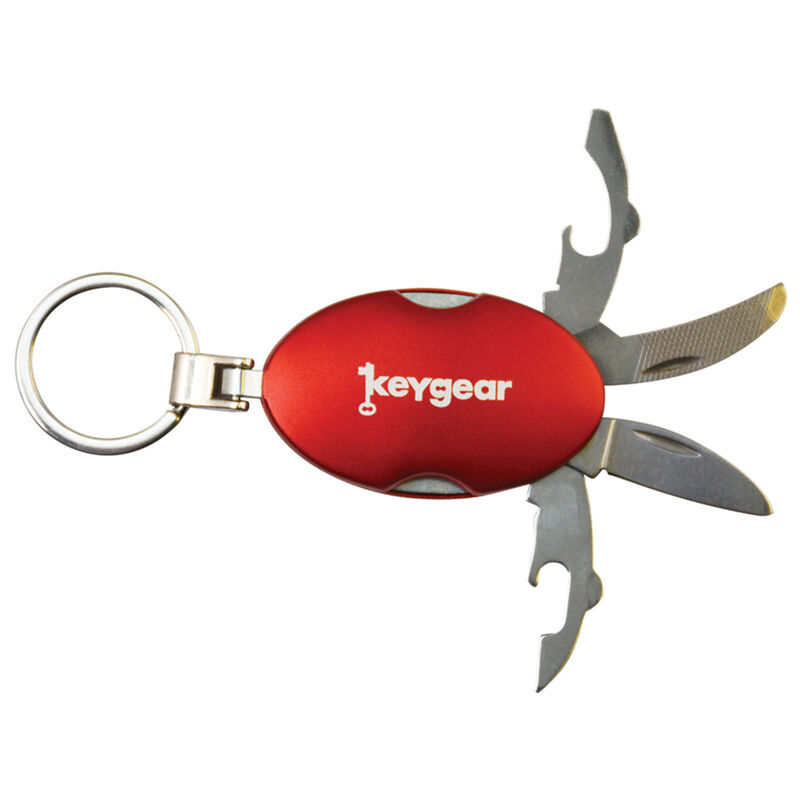 4-in-1 Multi-Tool Keychain, Red image number 1