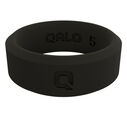 Women's Modern Black Q2X Silicone Ring, Size 08 image number 1