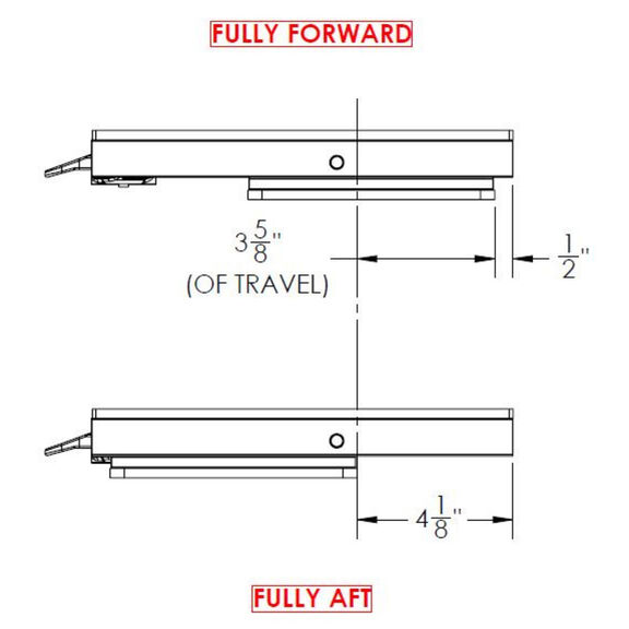 Low Profile Adjustable Seat Slide 11 1/8" x 24" image number 3