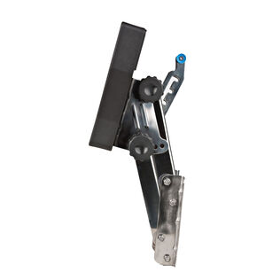 Adjustable 20 HP 2 Stroke or 15 HP 4-Sroke Outboard Motor Bracket, Stainless Steel, 11" Lift