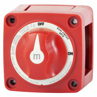 m-Series Mini Dual Circuit Battery Switch - Red