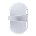 Trinidad Transom Shower Cold Only, Chrome Cup & Lid, Hammer-Head Arctic White Sprayer, 6' White Rubber Hose, Chrome Trinidad Handle image number 9