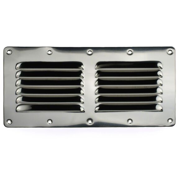 Flat Louvered Ventilator, 4-1/2"H x 9"W image number 0