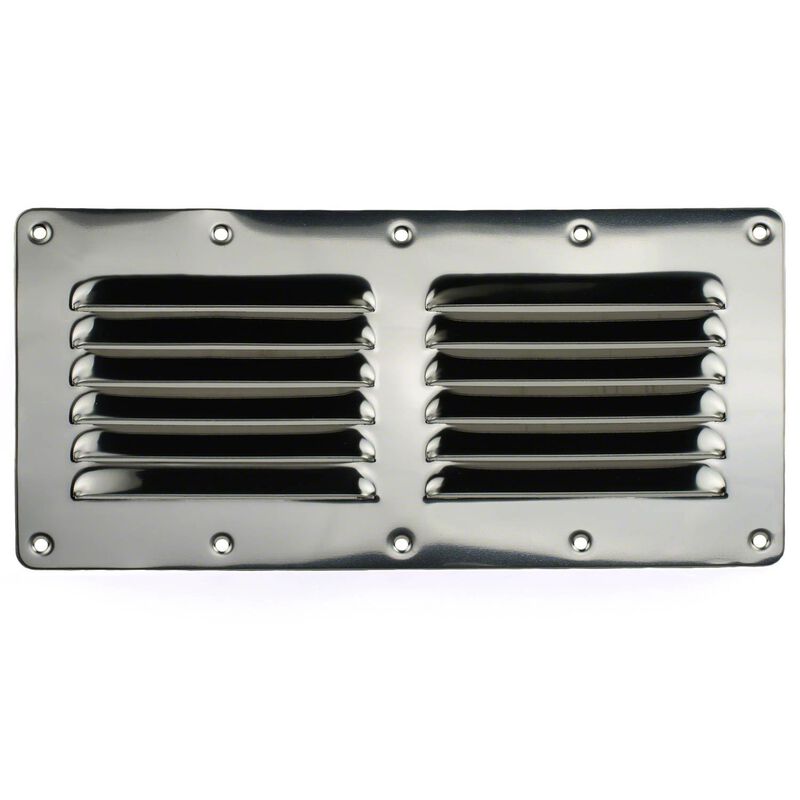 Flat Louvered Ventilator, 4-1/2"H x 9"W image number null