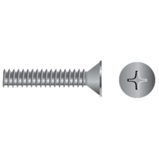 Stainless Steel Phillips Flat-Head Coarse Thread  Machine Screws