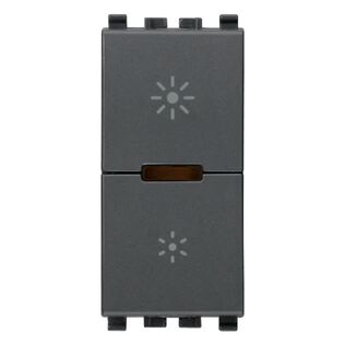 Vimar Eikon Universal MASTER Dimmer 230V Phase-Cutting, 120V Variant, Grey