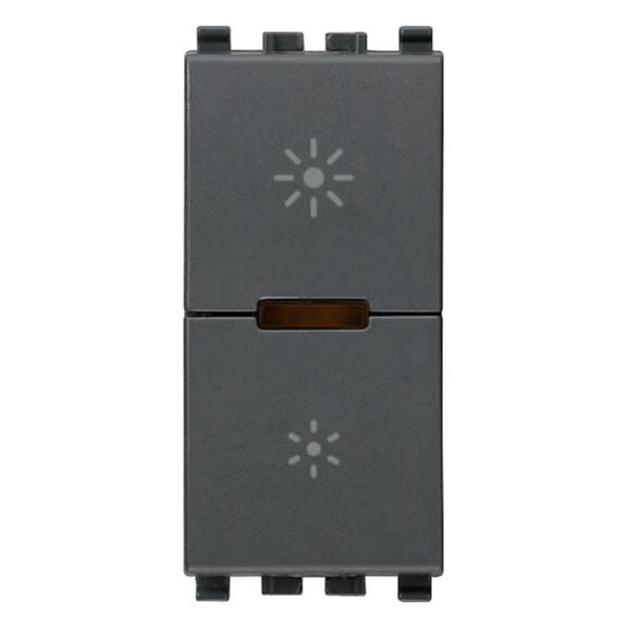 Vimar Eikon Universal MASTER Dimmer 230V Phase-Cutting, 120V Variant, Grey image number 0