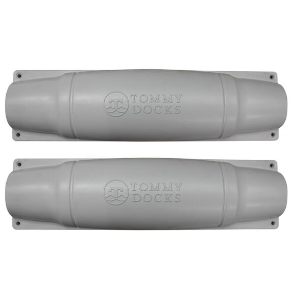 18 in. Straight Dock Bumper, Gray 2-Pack image number 0