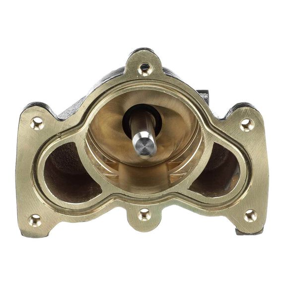 Quicksilver 8M0139984 Brass Water Pump Housing for V6 and V8 MerCruiser Engines: (305, 350 and 496 CID, 2000-2016) image number 1