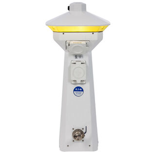 31" Hatteras Power Pedestal, (1) 30 Amp 125V Shore Power Receptacle, (1) 20 Amp 125V GFCI Protected Duplex Receptacle