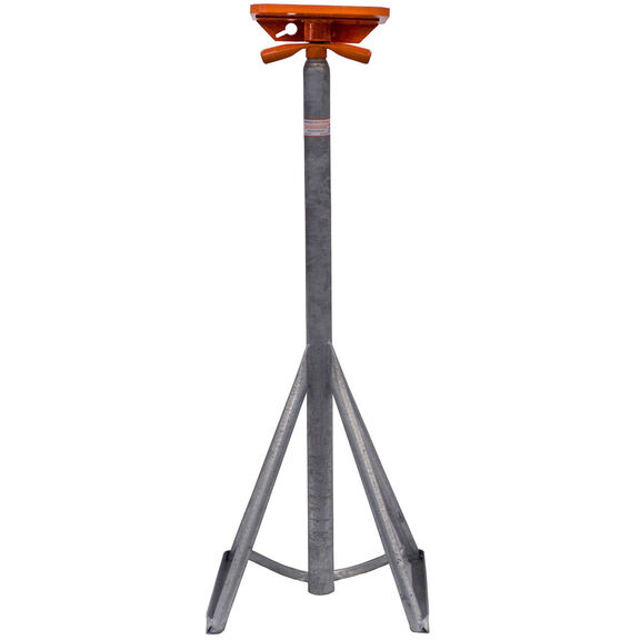 54" to 72" Flat Top Galvanized Powerboat Stand image number 0