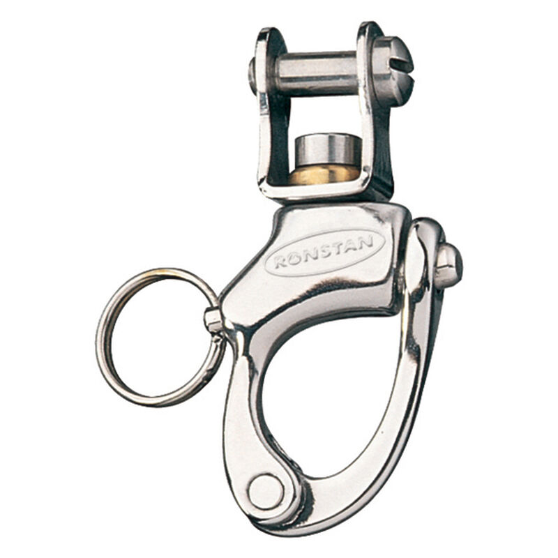 2 13/16" L Stainless Steel Track Bail Snap Shackle image number 0
