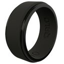 Men's Step Edge Polished Silicone Ring, Size 09 image number 0