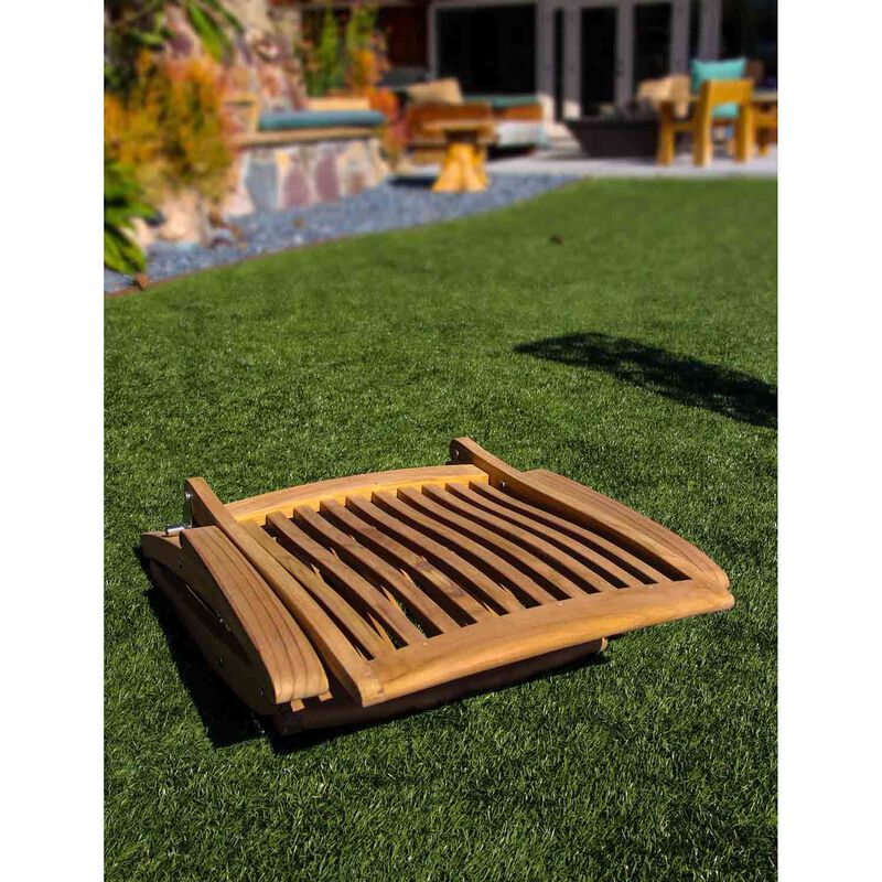 Weatherly Teak Folding Deck Chair image number 4