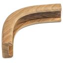 Teak Bulkhead Molding, 3/4" Track Outside Corner, 1 3/16" x 5/8" image number 3