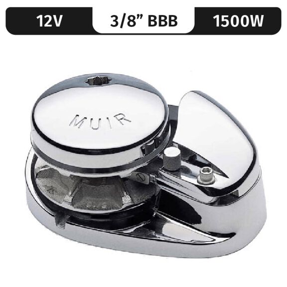 Muir Storm 2200 Low-Profile Windlass, 3/8" BBB, 12V DC, 1500W image number 0