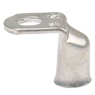 2/0 AWG 90 Degree Tinned Copper Lug, 3/8" Stud Size, 2-Pack