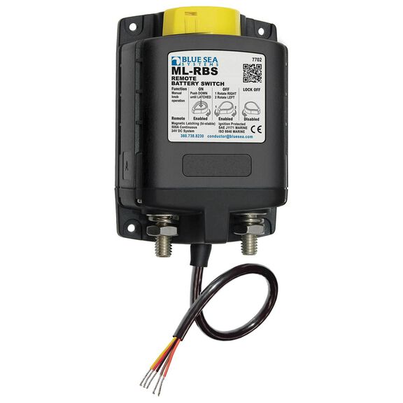 ML-RBS 500A Remote Battery Switch with Manual Control, 24V DC image number 0