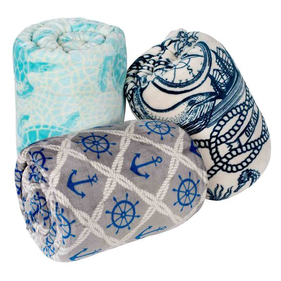 60" x 70" Plush Deck Throw Blanket image number 1