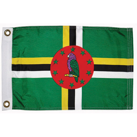 Dominica Courtesy Flag, 12" x 18" image number 0