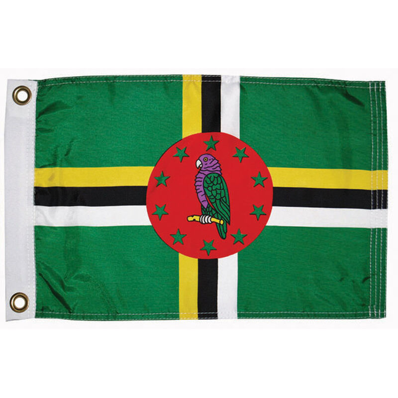 Dominica Courtesy Flag, 12" x 18" image number 0