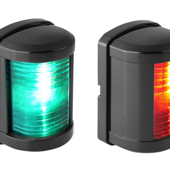 Mini LED Navigation Light, 12V 1W IP67 Waterproof 2NM, Red & Green (Port & Starboard Combo), Model SFNL011-PB-01 image number 0