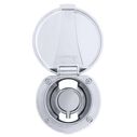 Aidack Recessed Control Valve Hot/Cold Mixer, Chrome Cup & Lid, Chrome Aidack Handle image number 1