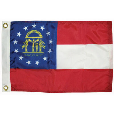 Georgia State Flag, 12" x 18"