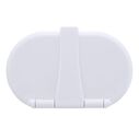 Trinidad Transom Shower Cold Only, Arctic White Cup & Lid, Small Arctic White Sprayer, 6' Stainless Steel Hose, Chrome Trinidad Handle image number 7