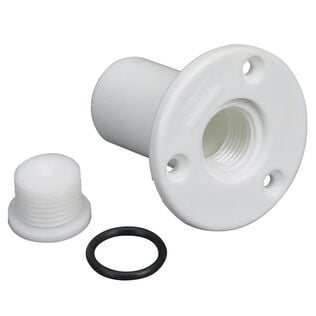 Transom Drain Tube & Plug, 5 Spare Plugs & O-Rings