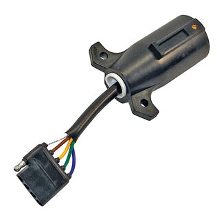 Trailer Wiring Adapter with Extension, 7 to 5-Way