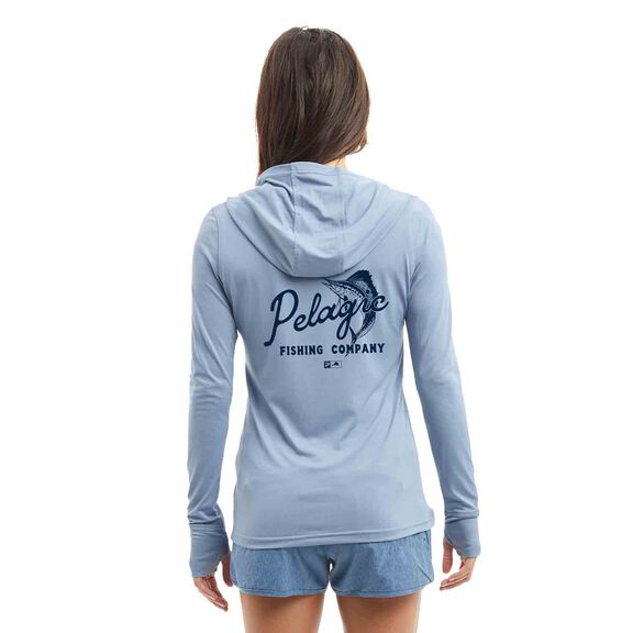 Women's Aquatek Sail N Script Hooded Shirt image number 0