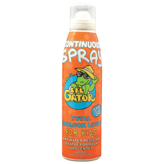 SPF 50 Lil' Gator Sunblock Spray, 6 oz. image number 0