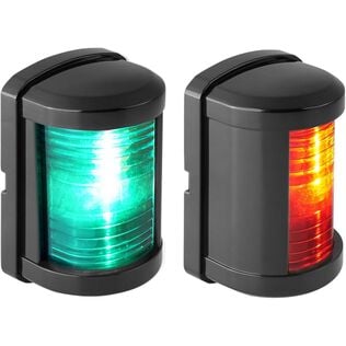 SEAFLO LED Port and Starboard Navigation Light Combo Black 12V 2NM Mini