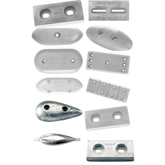 Aluminum Hull Anode - Slimline, 6 1/4"L x 2 3/4"W x 3/4" thickness (B) image number 0