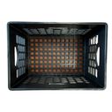 24 Quart Heavy-Duty Black Milk Crates for Storage, Organization, 18.75" x 13" x 11", 3-Pack image number 3
