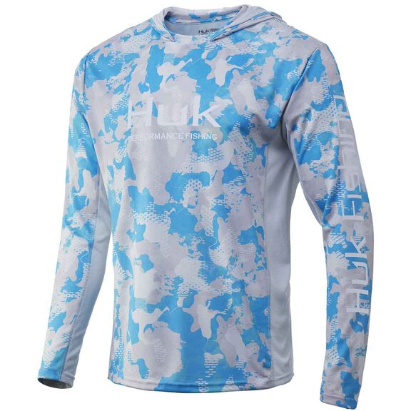 Men's Icon X Refraction Camo Hooded Shirt image number 0